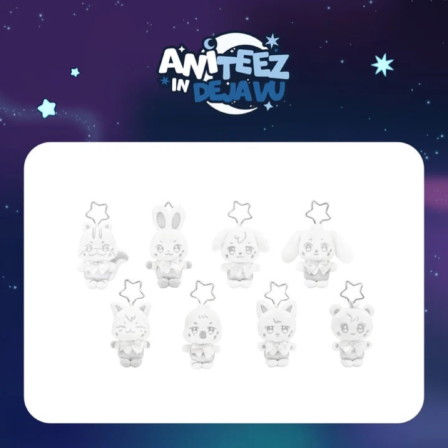 Silver ANITEEZ Plush Keyring