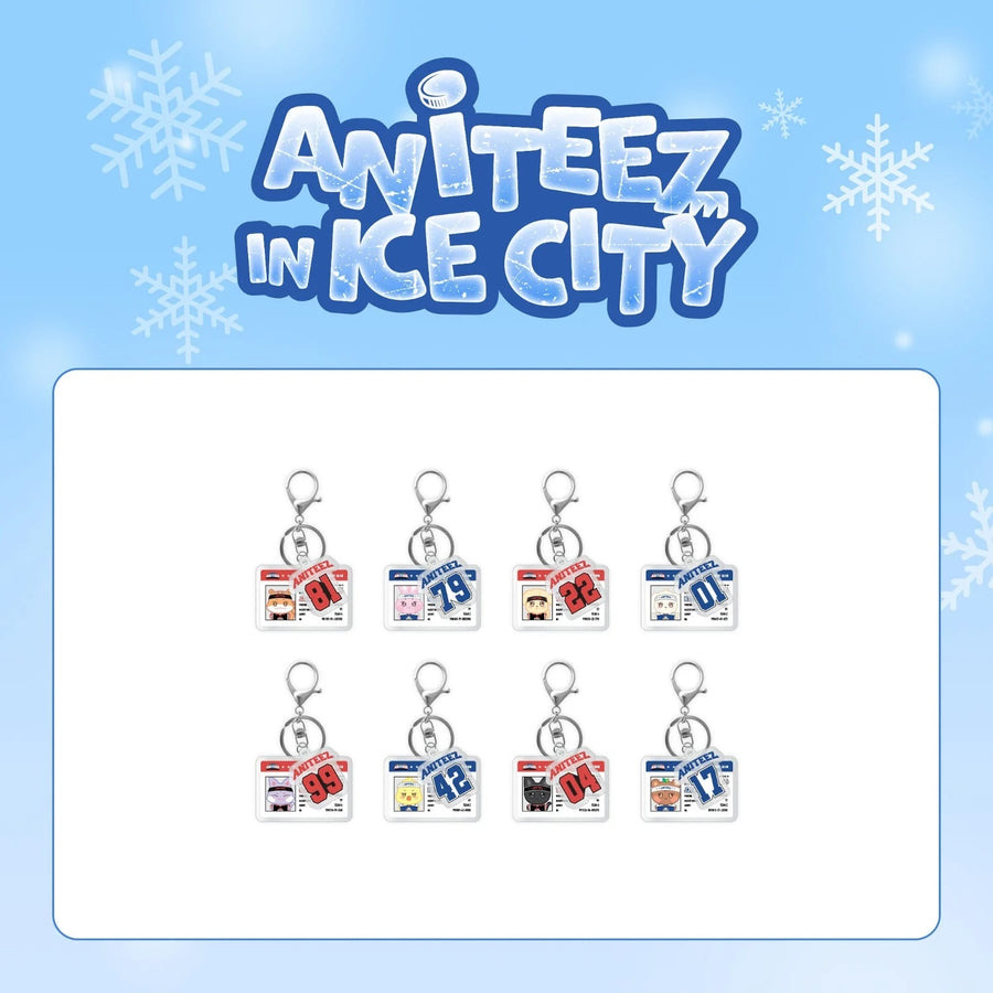 Hocky Player Card Acrylic Keyring
